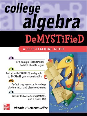 cover image of College Algebra Demystified